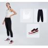 imageLUCKY STEP Women Fashion Sparkle Rhinestone Sneakers White Leather Low Top Tennis Shoes Lace Up Casual Comfortable Walking ShoeRedWhite