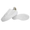 imageLUCKY STEP Women Rivet Stud Platform Sneakers  White Tennis Snake Leopard Student Low Top Casual Shoes