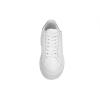 imageLUCKY STEP Women Rivet Stud Platform Sneakers  White Tennis Snake Leopard Student Low Top Casual Shoes