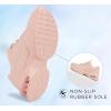 imageLUCKY STEP Womens Air Cushion Fashion Sneakers Platform Casual Walking Resistant Tennis Shoes Hologram Leather Comfortable Travel SneakersNude