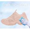 imageLUCKY STEP Womens Air Cushion Fashion Sneakers Platform Casual Walking Resistant Tennis Shoes Hologram Leather Comfortable Travel SneakersNude