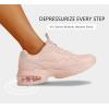 imageLUCKY STEP Womens Air Cushion Fashion Sneakers Platform Casual Walking Resistant Tennis Shoes Hologram Leather Comfortable Travel SneakersNude