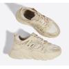 imageLUCKY STEP Womens Chunky Rhinestone Fashion Sneakers  Sparkly Platform Thick Dad Rave Mesh Walking ShoesBeige Rhinestone