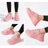 imageLUCKY STEP Womens Chunky Rhinestone Fashion Sneakers  Sparkly Platform Thick Dad Rave Mesh Walking ShoesPink Rhinestone