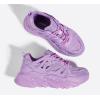 imageLUCKY STEP Womens Chunky Rhinestone Fashion Sneakers  Sparkly Platform Thick Dad Rave Mesh Walking ShoesPurple Rhinestone