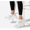imageLUCKY STEP Womens Chunky Rhinestone Fashion Sneakers  Sparkly Platform Thick Dad Rave Mesh Walking ShoesWhite Rhinestone