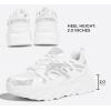 imageLUCKY STEP Womens Chunky Rhinestone Fashion Sneakers  Sparkly Platform Thick Dad Rave Mesh Walking ShoesWhite Rhinestone
