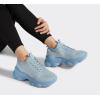imageLUCKY STEP Womens Chunky Rhinestone Sneaker Sparkly Bling Bedazzled Mesh Slip on Elastic Sock Glitter Shiny Rave Walking ShoesBlue Rhinestone