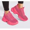imageLUCKY STEP Womens Chunky Rhinestone Sneaker Sparkly Bling Bedazzled Mesh Slip on Elastic Sock Glitter Shiny Rave Walking ShoesPink Rhinestone
