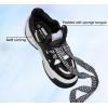 imageLUCKY STEP Womens Platform Fashion Sneakers Lace up Casual Faux Leather Comfortable Thick Sole Tennis Walking ShoesBlackWhite