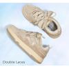 imageLUCKY STEP Womens Sparkle Rhinestone Fashion Sneakers Walking Tennis Bling Glitter Roaring Shoes Platform Lace up Casual Mesh SneakerBeige Rhinestone