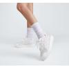 imageLUCKY STEP Womens Sparkle Rhinestone Fashion Sneakers Walking Tennis Bling Glitter Roaring Shoes Platform Lace up Casual Mesh SneakerWhite Rhinestone