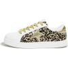 imageLUCKY STEP Fashion Star Glitter Sneakers  Sparkly Bling Shiny Bedazzled Wedding Bridal Shoes for WomenGold Leopard Star