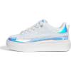 imageLUCKY STEP Platform Glitter Sneakers for Women Fashion Sparkly Bling Shiny Low Top Tennis Sneakers Faux Leather Casual Walking ShoesWhite Glitter