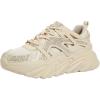 imageLUCKY STEP Womens Chunky Rhinestone Fashion Sneakers  Sparkly Platform Thick Dad Rave Mesh Walking ShoesBeige Rhinestone