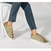 imageLUCKY STEP Glitter Sneakers Lace up  Fashion Sneakers  Sparkly Shoes for WomenAll Gold