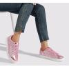 imageLUCKY STEP Glitter Sneakers Lace up  Fashion Sneakers  Sparkly Shoes for WomenHot Pink