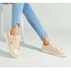 imageLUCKY STEP Glitter Sneakers Lace up  Fashion Sneakers  Sparkly Shoes for WomenPink Pu
