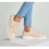 imageLUCKY STEP Glitter Sneakers Lace up  Fashion Sneakers  Sparkly Shoes for WomenPink Pu