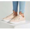 imageLUCKY STEP Glitter Sneakers Lace up  Fashion Sneakers  Sparkly Shoes for WomenPink Pu