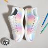 imageLUCKY STEP Glitter Sneakers Lace up  Fashion Sneakers  Sparkly Shoes for WomenRainbow