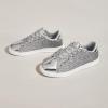imageLUCKY STEP Glitter Sneakers Lace up  Fashion Sneakers  Sparkly Shoes for WomenSilver