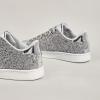 imageLUCKY STEP Glitter Sneakers Lace up  Fashion Sneakers  Sparkly Shoes for WomenSilver