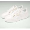 imageLUCKY STEP Glitter Sneakers Lace up  Fashion Sneakers  Sparkly Shoes for WomenWhite Pu
