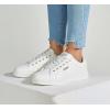 imageLUCKY STEP Glitter Sneakers Lace up  Fashion Sneakers  Sparkly Shoes for WomenWhite Pu