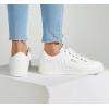 imageLUCKY STEP Glitter Sneakers Lace up  Fashion Sneakers  Sparkly Shoes for WomenWhite Pu