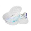 imageLUCKY STEP Women Holographic Iridescent Metallic Pink White Shoes Colorful Chunky Dad Sneakers