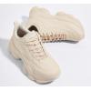 imageLUCKY STEP Womens 90s Chunky Sneakers Sparkly Bling Rhinestone Rope Platform Casual Thick Dad Rave Walking ShoesBeige Pu