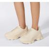 imageLUCKY STEP Womens 90s Chunky Sneakers Sparkly Bling Rhinestone Rope Platform Casual Thick Dad Rave Walking ShoesBeige Pu