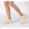 imageLUCKY STEP Womens 90s Chunky Sneakers Sparkly Bling Rhinestone Rope Platform Casual Thick Dad Rave Walking ShoesBeige Pu