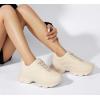 imageLUCKY STEP Womens 90s Chunky Sneakers Sparkly Bling Rhinestone Rope Platform Casual Thick Dad Rave Walking ShoesBeige Pu