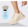 imageLUCKY STEP Womens 90s Chunky Sneakers Sparkly Bling Rhinestone Rope Platform Casual Thick Dad Rave Walking ShoesBeige Pu