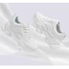 imageLUCKY STEP Womens 90s Chunky Sneakers Sparkly Bling Rhinestone Rope Platform Casual Thick Dad Rave Walking ShoesWhite Pu