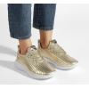 imageLUCKY STEP Womens Metallic Fashion Sneaker Leatherette Studded Jogger Lightweight Casual Walking ShoesGold