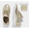 imageLUCKY STEP Womens Metallic Fashion Sneaker Leatherette Studded Jogger Lightweight Casual Walking ShoesGold