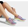 imageLUCKY STEP Womens Metallic Fashion Sneaker Leatherette Studded Jogger Lightweight Casual Walking ShoesHologram Purple