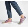 imageLUCKY STEP Womens Metallic Fashion Sneaker Leatherette Studded Jogger Lightweight Casual Walking ShoesHologram Purple