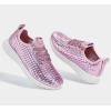 imageLUCKY STEP Womens Metallic Fashion Sneaker Leatherette Studded Jogger Lightweight Casual Walking ShoesPink