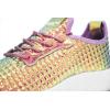 imageWomen Lightweight Metallic Hologram Laced Pyramid Leatherette Studded Jogger Casual SneakerHologram Purple