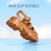 imageLUCKY STEP Women s Platform Wedge Sandals Open Toe Adjustable Ankle Strap Chunky HeelBrown