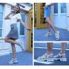 imageLUCKY STEP Women s Platform Wedge Sandals Open Toe Adjustable Ankle Strap Chunky HeelDenim Blue