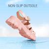 imageLUCKY STEP Women s Platform Wedge Sandals Open Toe Adjustable Ankle Strap Chunky HeelPink
