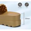 imageLUCKY STEP Womens Platform Sandals Braided Strap Flatform Slide Open Toe Casual Summer Beach Outdoor Wedge Woven Belt SlipperGold