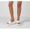 imageLUCKY STEP Womens Platform Sandals Braided Strap Flatform Slide Open Toe Casual Summer Beach Outdoor Wedge Woven Belt SlipperWhite
