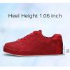 imageLUCKY STEP Platform Rhinestone Fashion Glitter Sneakers  Sparkly Bling Bedazzled Wedding Bridal Shiny Shoes for WomenRed Rhinestone