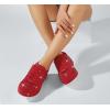 imageLUCKY STEP Platform Rhinestone Fashion Glitter Sneakers  Sparkly Bling Bedazzled Wedding Bridal Shiny Shoes for WomenRed Rhinestone